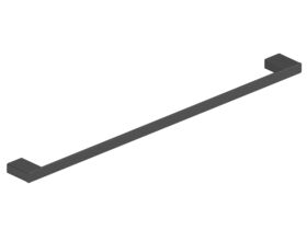 Hero - Mizu Bloc Single Towel Rail 700mm Matte Black