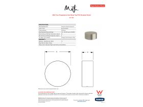 Specification Sheet - Milli Pure Progressive Hob Mixer Tap PVD Brushed Nickel