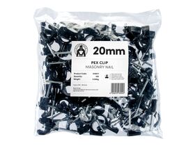 SILVERBACK PEX CLIP 20MM M/NAIL (100)