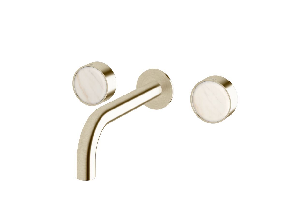 Supporting Image - Sussex Pure Elemental Bath Set 200mm PVD Brushed Platinum Gold with Aurora Insert
