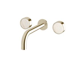 Supporting Image - Sussex Pure Elemental Bath Set 200mm PVD Brushed Platinum Gold with Aurora Insert