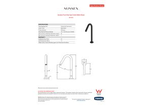 Specification Street - Sussex Pure Hob Spa Outlet Matte Black