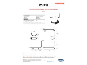 Specification Sheet - Mizu Drift Continuous Accessible WC Kit Left Hand Matte Black