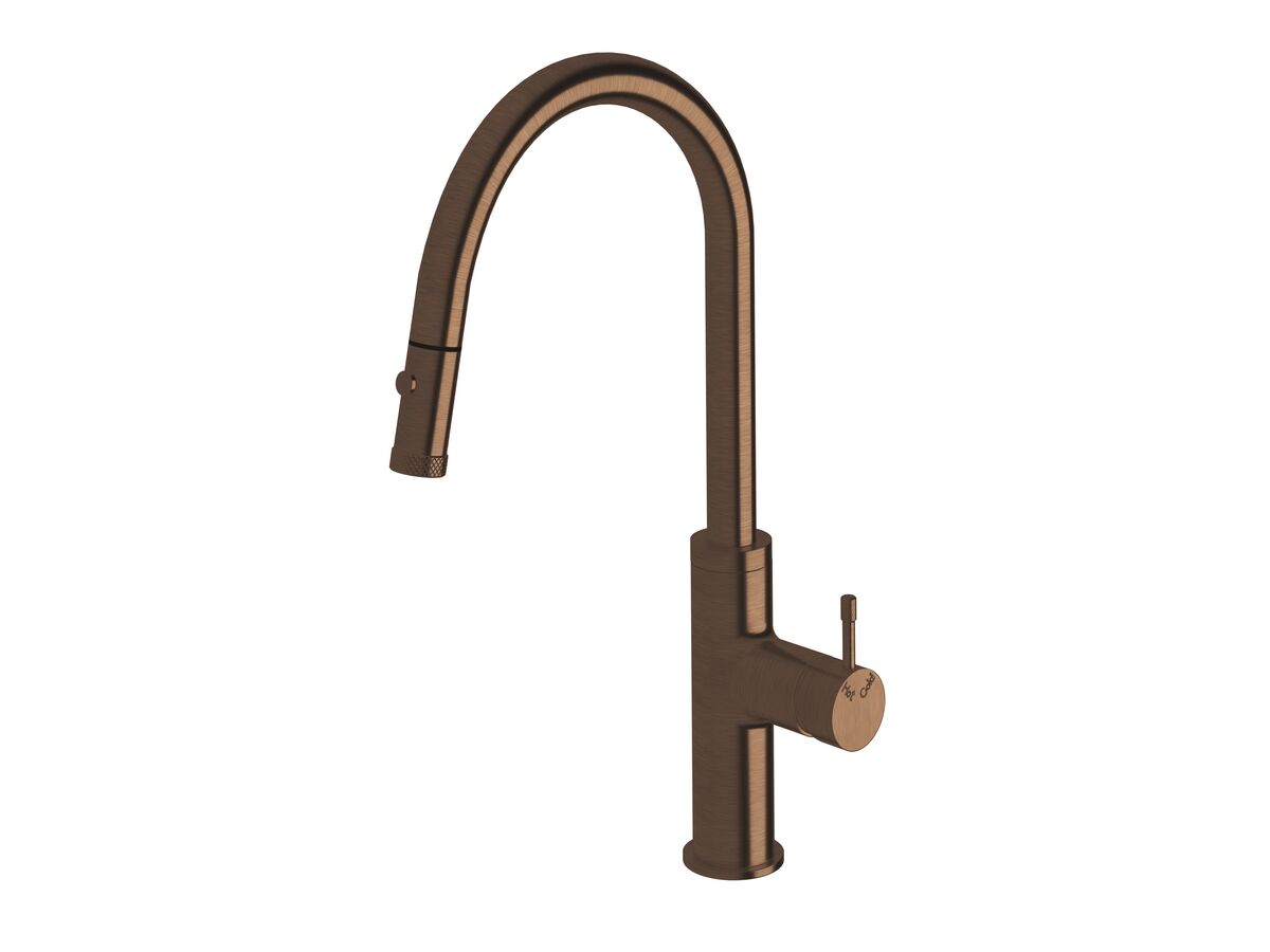 Hero - Sussex Scala Nova Sink Mixer Pull Out Spray PVD Brushed Bronze (5 Star) Lead Free