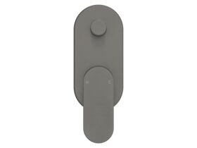 Supporting Image 2 - Mizu Soothe MK2 Shower Mixer with Diverter Kit Brushed Gunmetal - Front