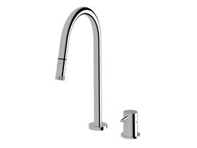 Hero - Sussex Scala Nova Hob Sink Mixer Set Pull Out Spray Chrome (5 Star) Lead Free