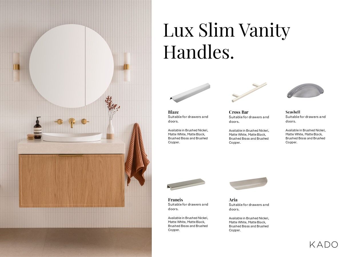 Kado Lux Slim Vanity  - Range Details
