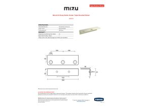 Specification Sheet - Mizu Drift Soap Bottle Holder Triple Brushed Nickel