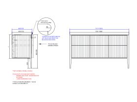 ISSY Custom Cloud II 1501-1800mm x 400-550mm x 800-900mm Vanity Unit with Legs 6 Touch Latch Drawers Semi Inset (No Basin)