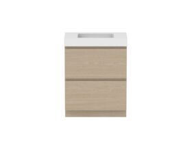 Hero - Posh Domaine All-Drawer Twin 750mm Floor Mounted Vanity Unit 90mm Top