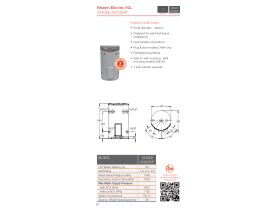 Specification Sheet - Rheem 50L Electric Hot Water System