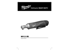 User Manual - Milwaukee M12 Impact Ratchet Kit 12V