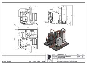 Tecumseh EVO-Aqua Water Cooled Condensing Unit R404A TAG4553ZHR-HE 3 Phase