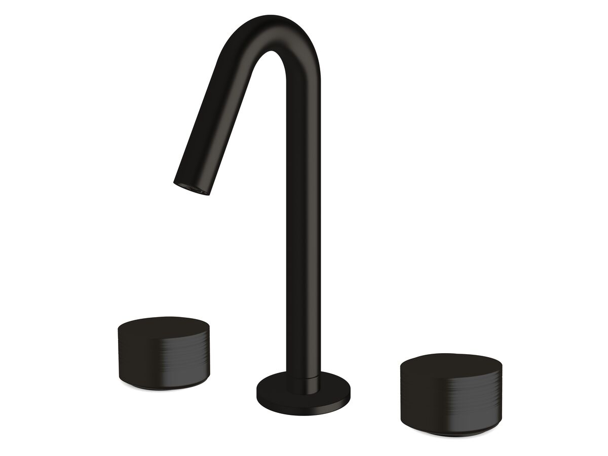 Sussex Pure Basin Set with Cirque Textured Handles PVD Matte Black (5 Star)