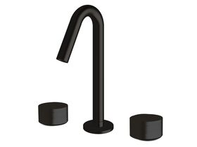 Sussex Pure Basin Set with Cirque Textured Handles PVD Matte Black (5 Star)