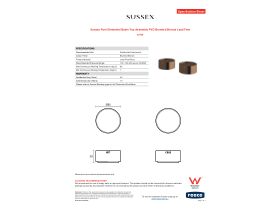 Specification Sheet - Sussex Pure Elemental Basin Top Assembly PVD Brushed Bronze Lead Free