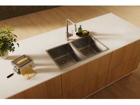 In Situ - Memo Oscar Inset/Undermount Double Bowl Sink Overflow No Taphole - Inset