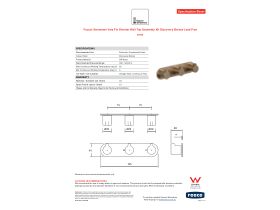 Specification Sheet - Faucet Strommen Vara Fin Wall Top Assembly with Diverter Kit Discovery Bronze Lead Free