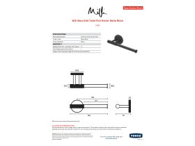 Specification Sheet - Milli Marq Edit Toilet Roll Holder Matte Black