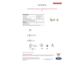 Specification Sheet - Scala Wall Bath Set Straight 160mm PVD Brushed Platinum Gold Lead Free