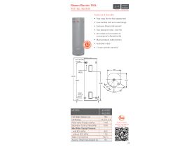 Specification Sheet - Rheem 160L Electric Hot Water System
