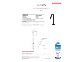 Specification Sheet - Sussex Pure Basin Outlet Matte Black (5 Star)