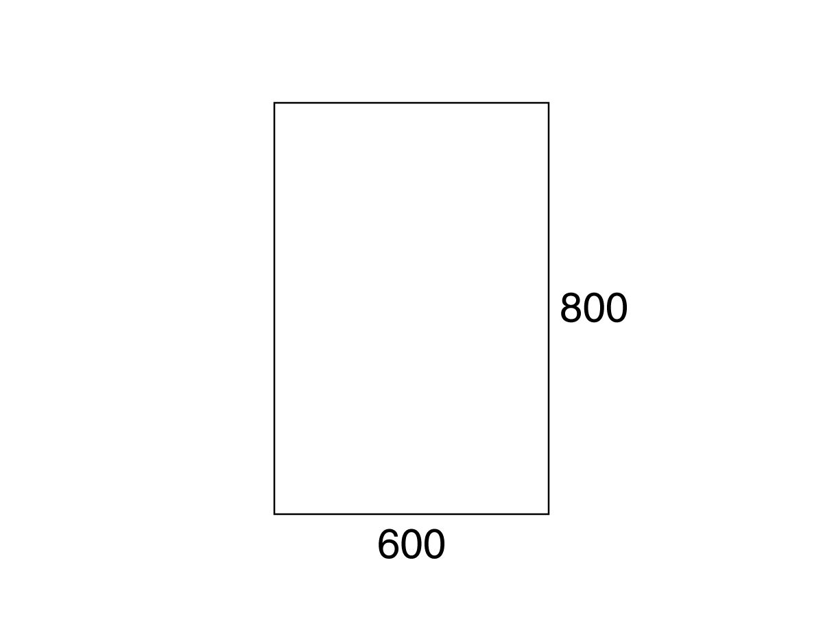 Posh Domaine 600mm x 800mm Polished Edge Mirror