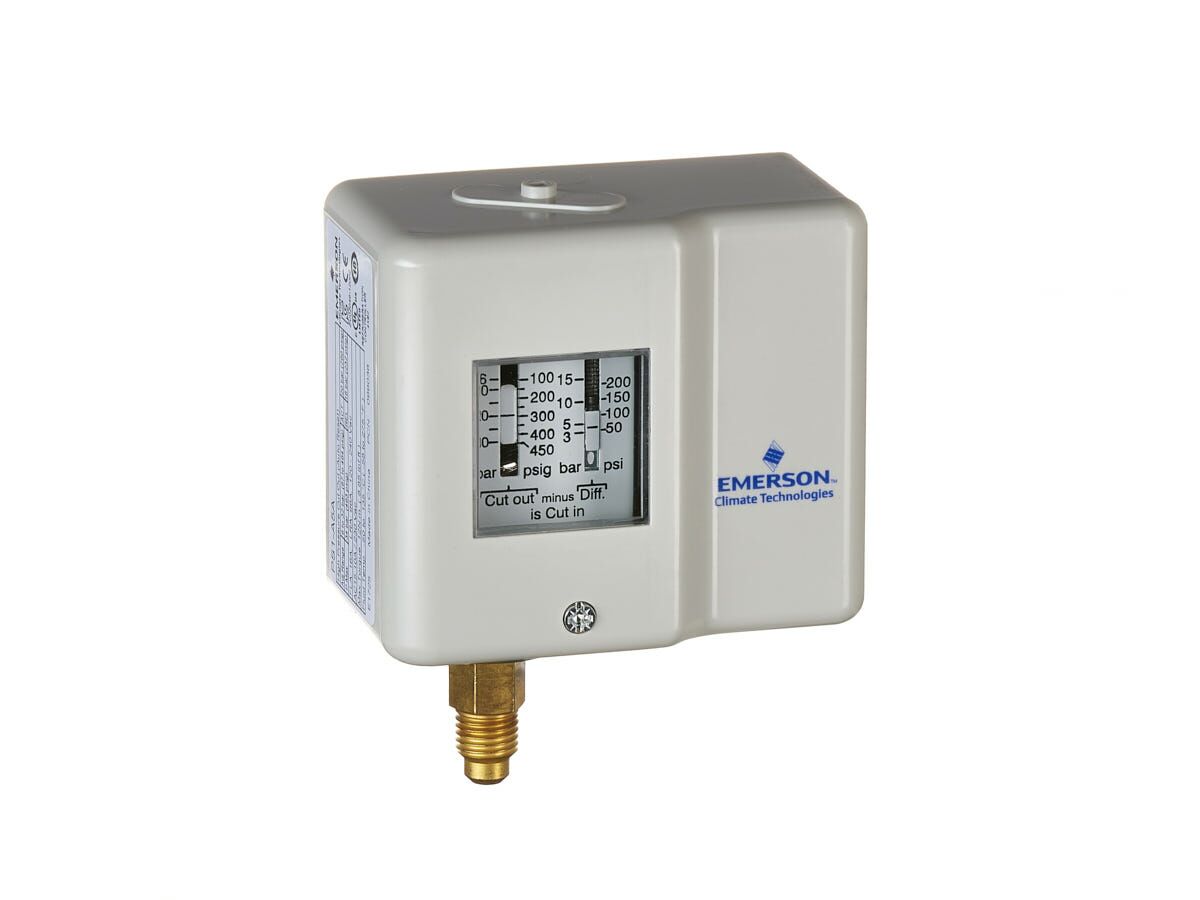Emerson High Pressure Control Auto Reset 1/4" Male Flare 099036 PS1-A5A 232/290 STD (PS-31097-23 (ASIA)