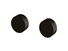 Sussex Pure Progressive Dual Mixer Tap System with Diamond Textured Handles PVD Matte Black