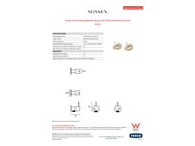 Specification Sheet - Sussex Scala Washing Machine Stops LUX PVD Brushed Platinum Gold