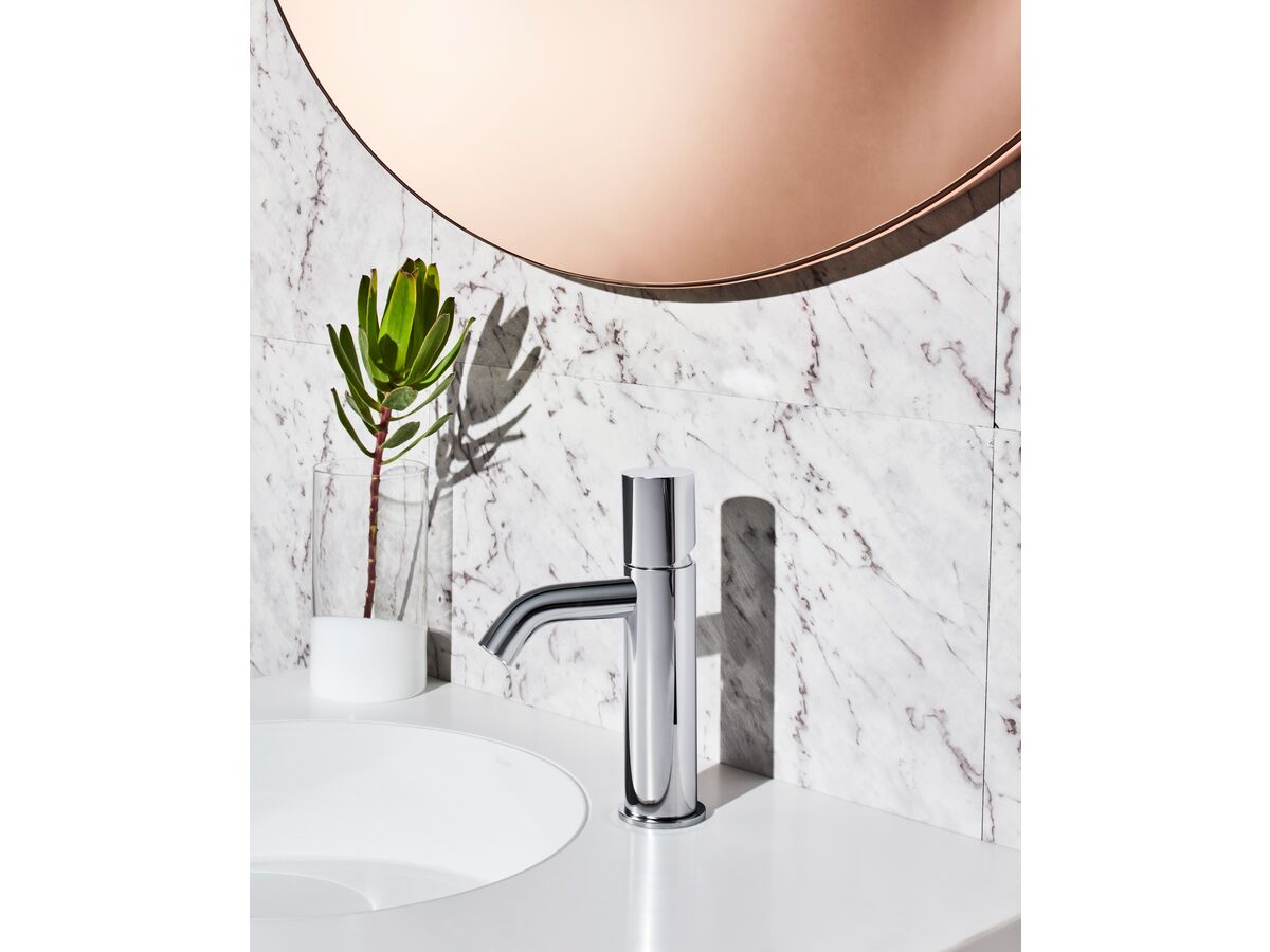 Sussex Pure Basin Mixer Tap Curved Spout Chrome (5 Star)