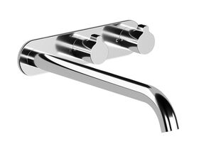 Hero - Faucet Strommen Vara Fin Wall Basin / Bath Hostess Tap System Right Hand 250mm Kit Chrome (6 Star) Lead Free