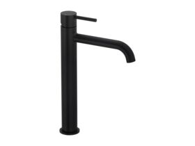 Hero - Mizu Drift Extended Basin Mixer Curve Spout Matte Black (6 Star)