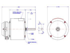 808554LTB-A80 Motor 180W 1 Speed 240V