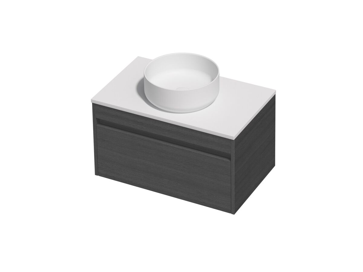 Posh Domaine Single 750 1 Drawer Wall Hung Colour Cherry Pie - Basin not included