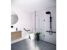Mizu Drift Assisted Living Straight Rail & Angled Rail Matte Black