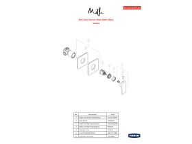 Component Listing - Milli Zato Shower Mixer Matte Black