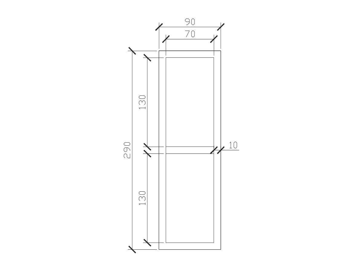 ISSY by Zuster Tray Insert Duo 90mm x 290mm x 50mm