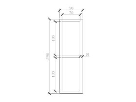 ISSY by Zuster Tray Insert Duo 90mm x 290mm x 50mm