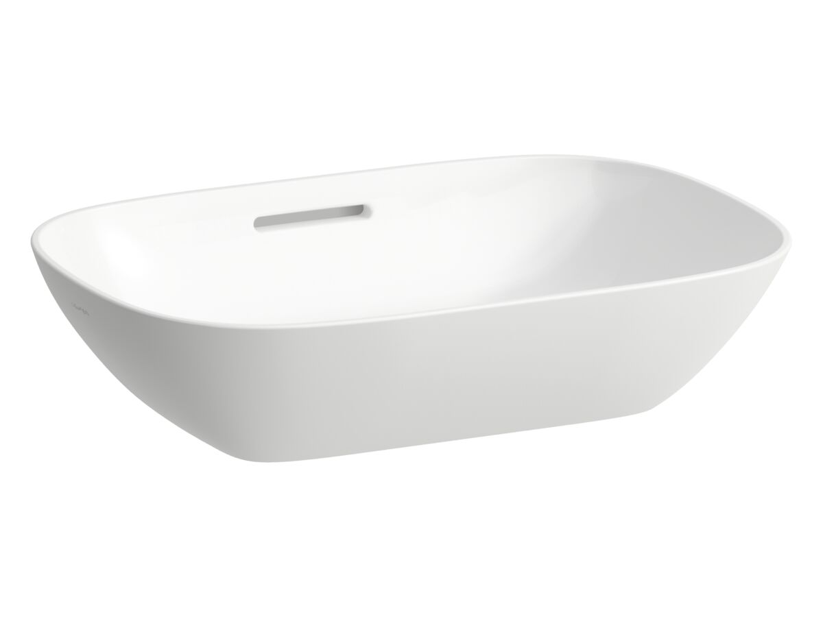 LAUFEN Ino Counter Basin with Overflow No Taphole 500mm White