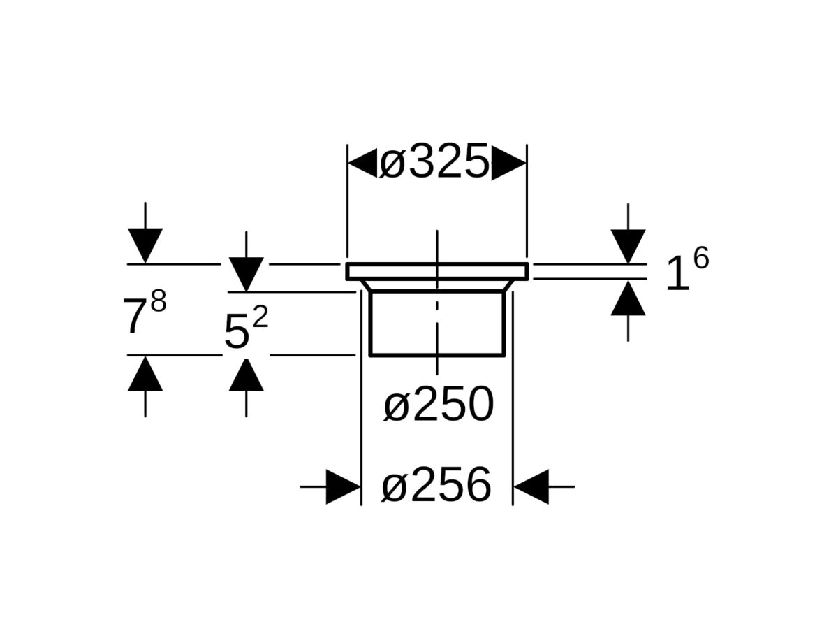 Geberit Flange Adaptor 250mm