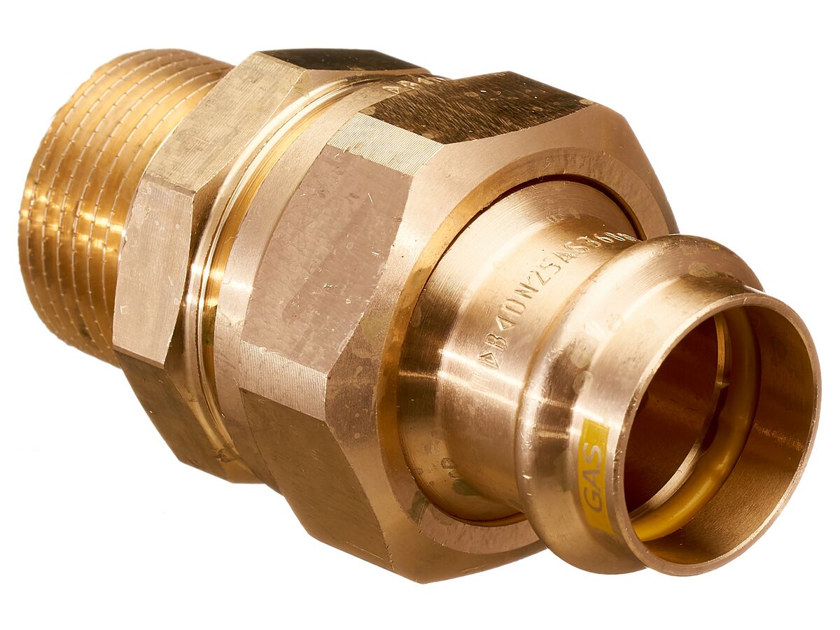 >B< Press Gas Male Union 25mm x 1" BSP