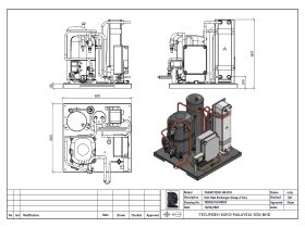 Tecumseh EVO-Aqua Water Cooled Condensing Unit R404A TAG4573ZHR-HE 3 Phase