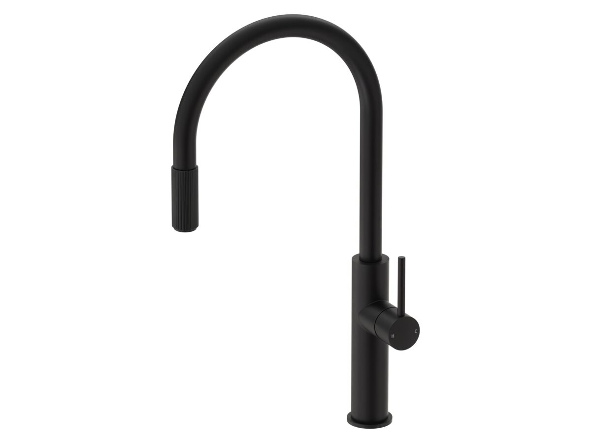 Hero - Mizu Drift 3 Way Filtered Gooseneck Sink Mixer Tap Matte Black (5 Star) Lead Free