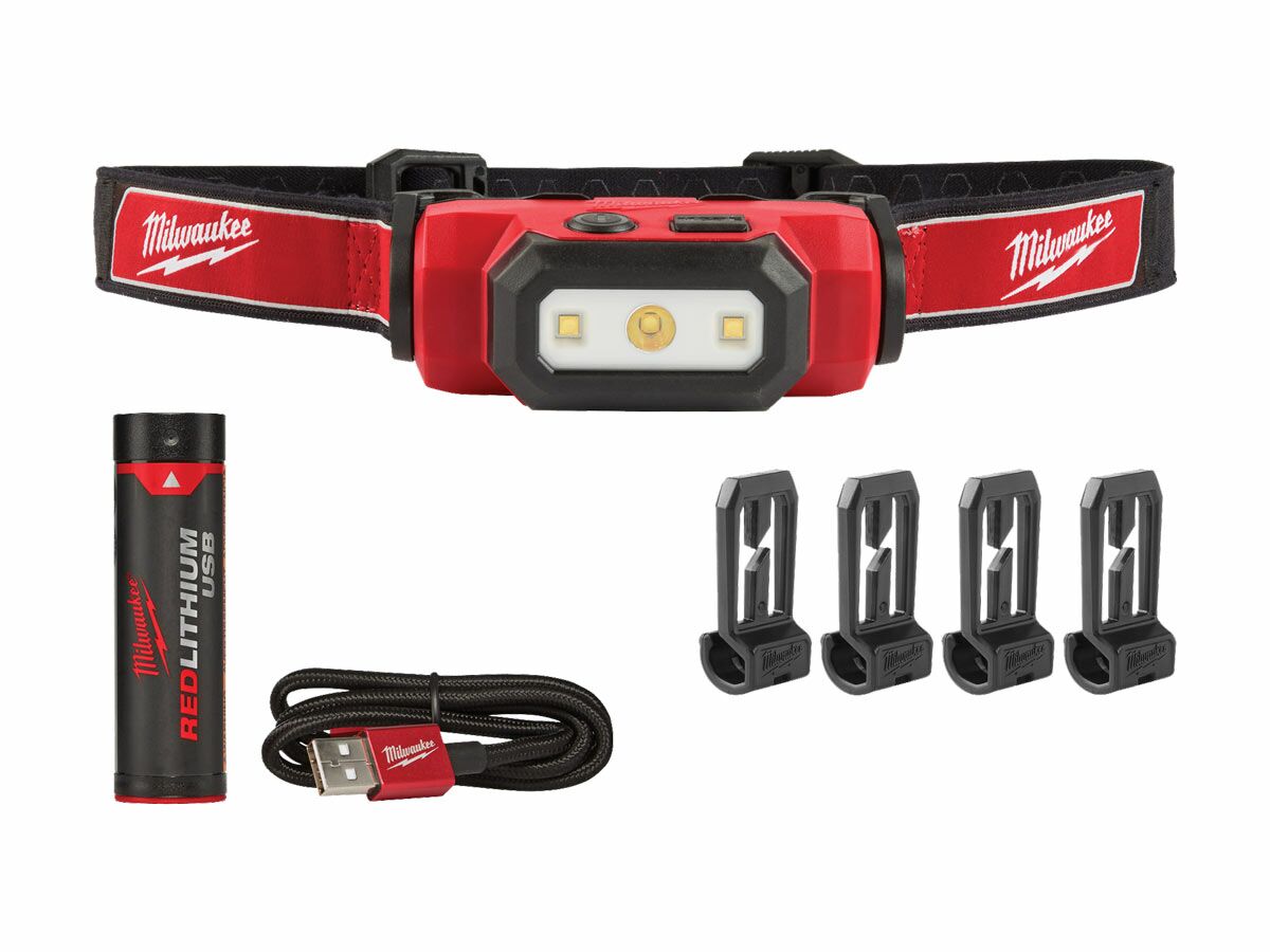 USB Rechargeable Hard Hat HeadLamp