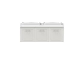 Hero - Kado Lux Ensuite All Door 1200mm Wall Hung Double Basin 50mm Top