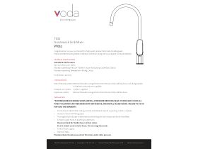 Installation Instructions - Tide Sink Mixer (3 Star)