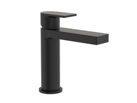 Clark Round Square Basin Mixer Matte Black (5 Star)