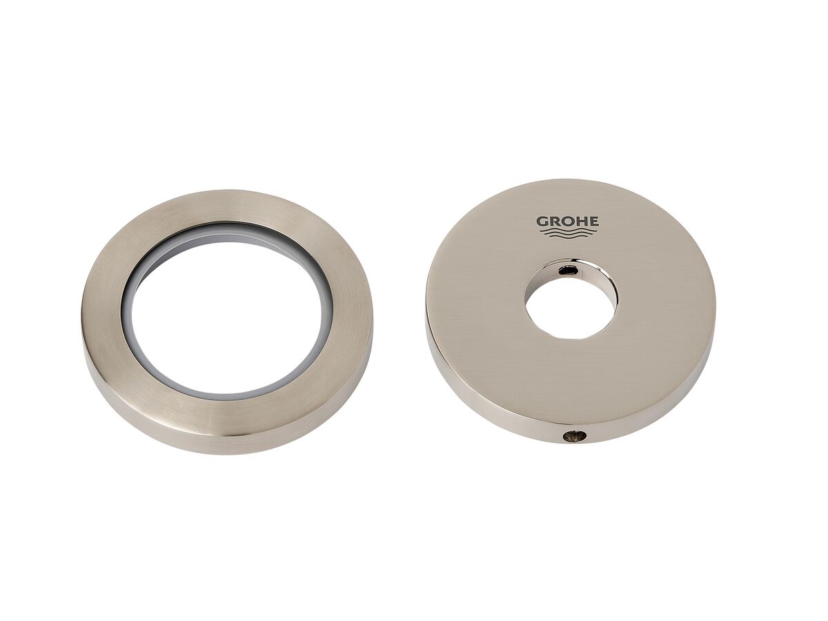 GROHE Essence New Wall Mixer Set Cover Plate Only Brushed Nickel