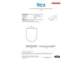 Specification Sheet - Roca The Gap Round Soft Close Quick Release Thick Seat